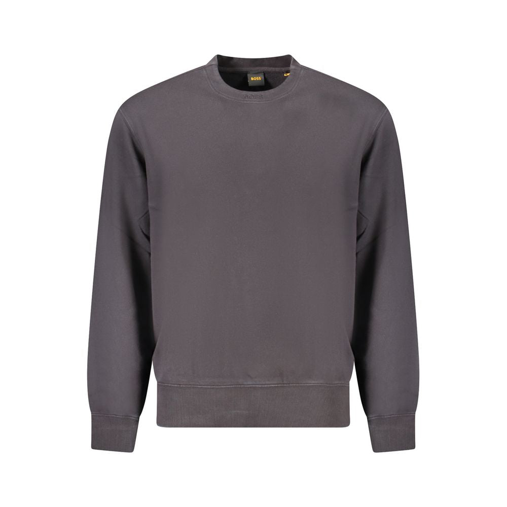 Hugo Boss Black Cotton Men Sweater Hugo Boss