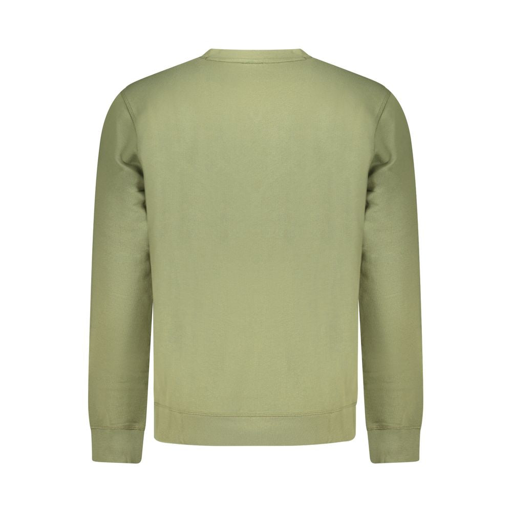 Hugo Boss Green Cotton Men Sweater Hugo Boss