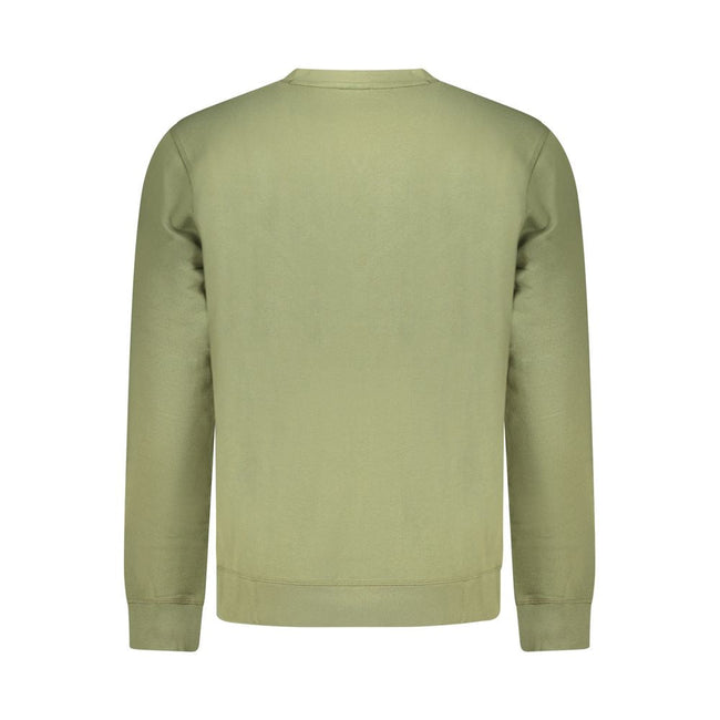 Hugo Boss Green Cotton Men Sweater Hugo Boss