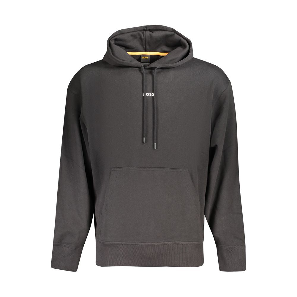 Hugo Boss Black Cotton Men Sweater Hugo Boss