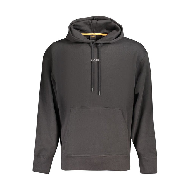 Hugo Boss Black Cotton Men Sweater Hugo Boss