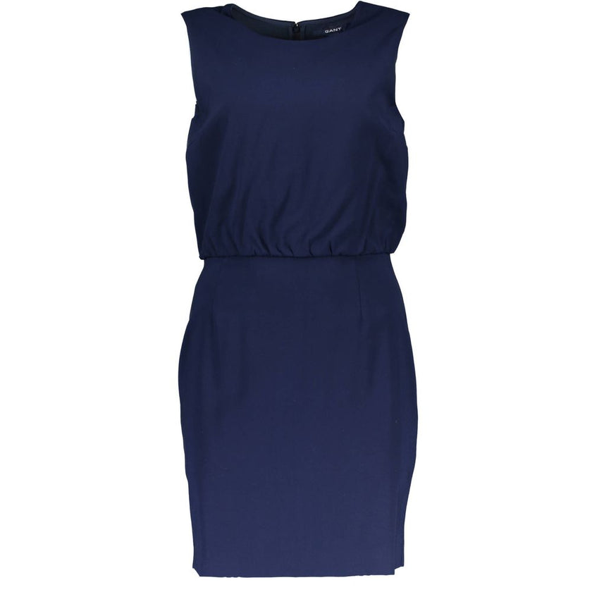 Gant Blue Viscose Dress Gant