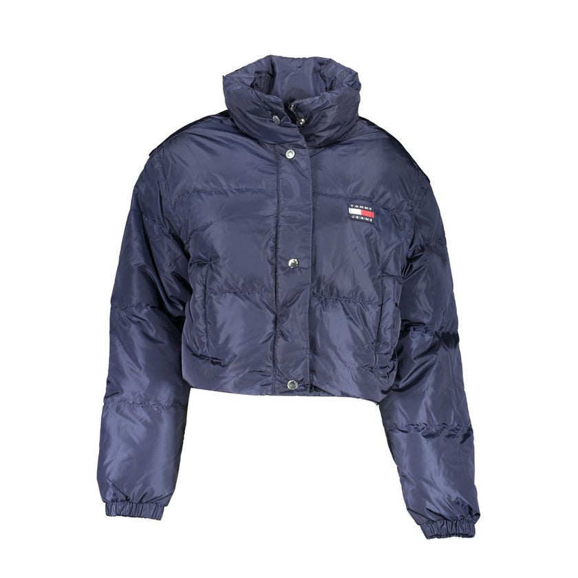 Tommy Hilfiger Blue Polyamide Jackets & Coat Tommy Hilfiger