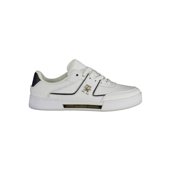 Tommy Hilfiger White Polyester Sneaker Tommy Hilfiger