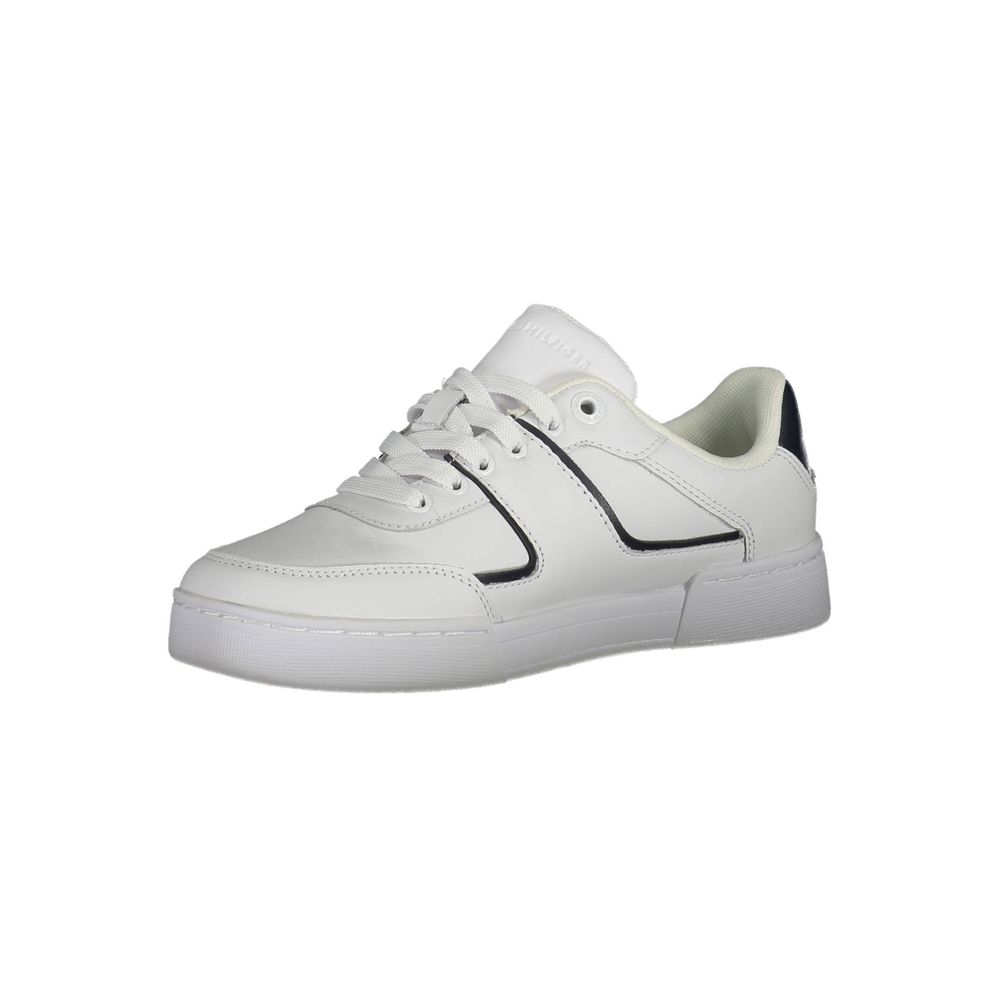 Tommy Hilfiger White Polyester Sneaker Tommy Hilfiger