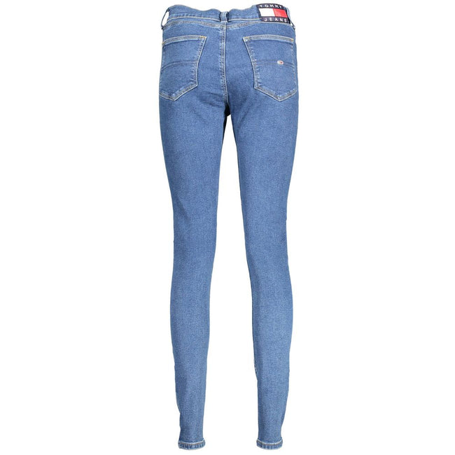 Tommy Hilfiger Blue Cotton Women Skinny Jean Tommy Hilfiger