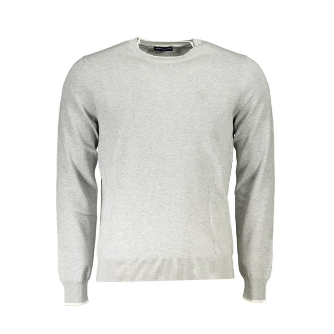 North Sails Gray Cotton Sweater North Sails