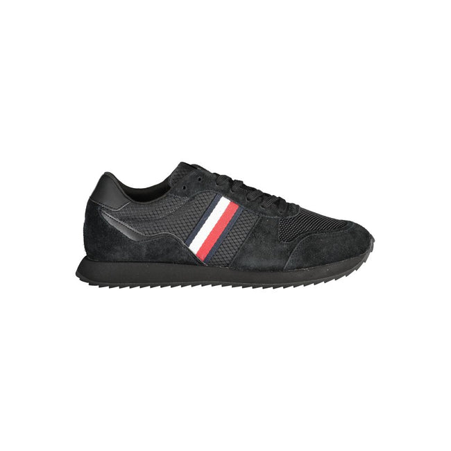Tommy Hilfiger Black Polyester Sneaker Tommy Hilfiger