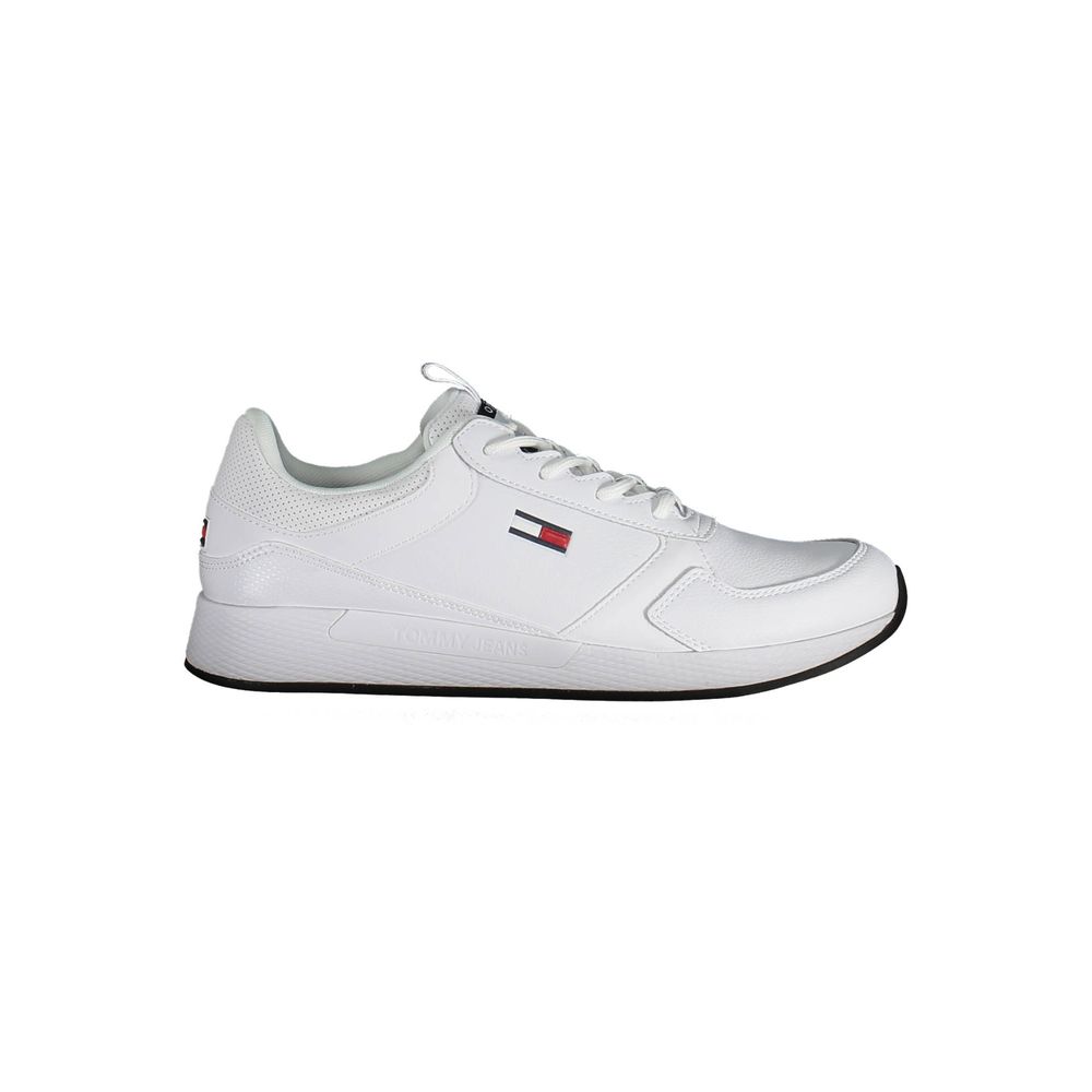 Tommy Hilfiger White Polyester Sneaker Tommy Hilfiger