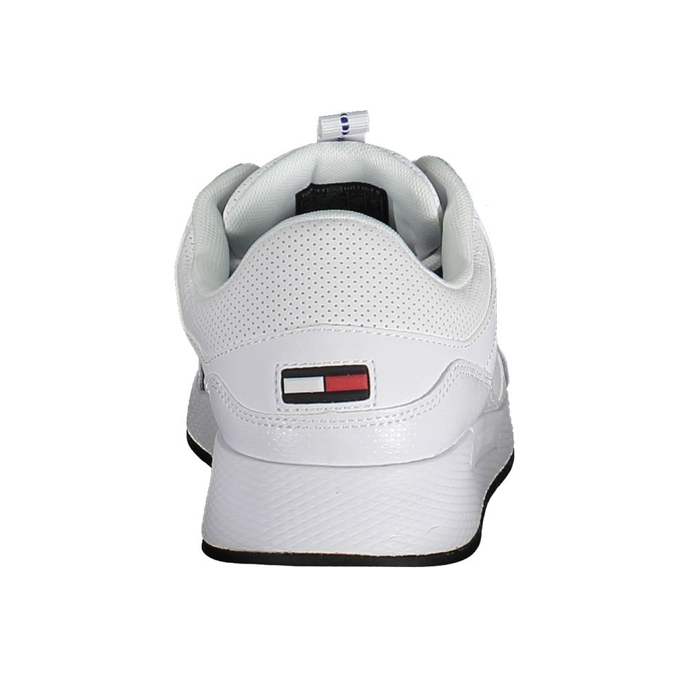 Tommy Hilfiger White Polyester Sneaker Tommy Hilfiger