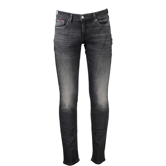 Tommy Hilfiger Black Cotton Men Jeans Tommy Hilfiger