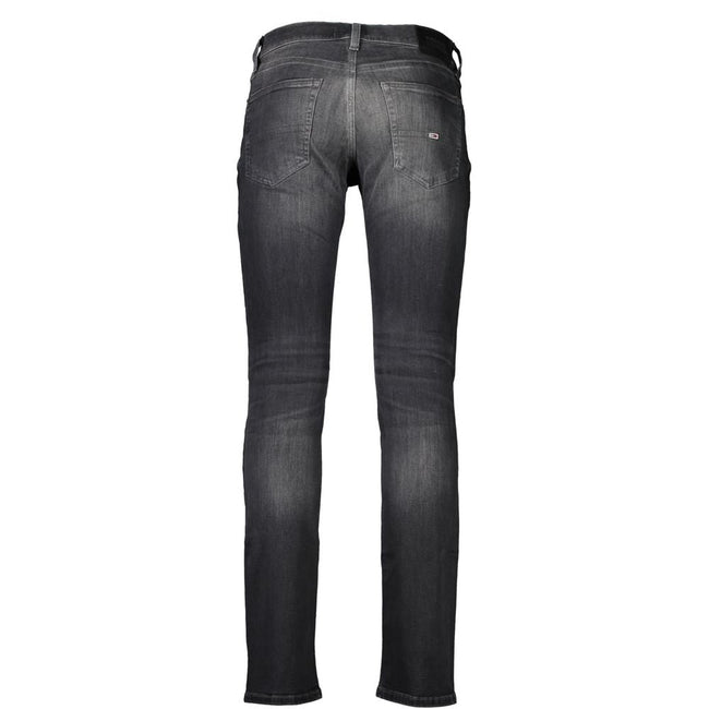Tommy Hilfiger Black Cotton Men Jeans Tommy Hilfiger
