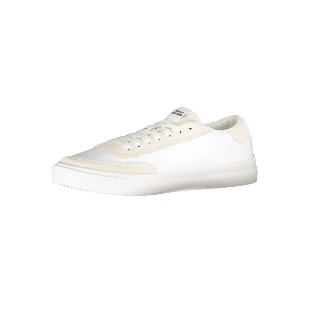 Tommy Hilfiger White Polyester Sneaker Tommy Hilfiger