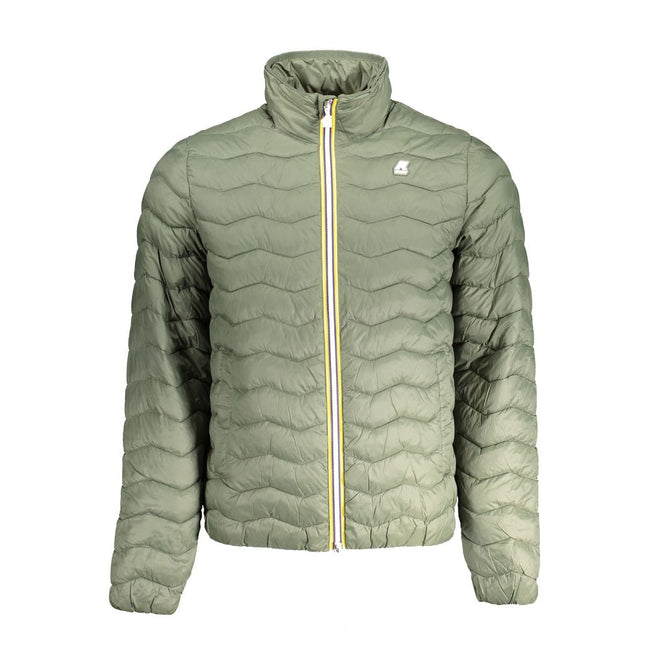 K-WAY Green Polyamide Men Jacket K-WAY