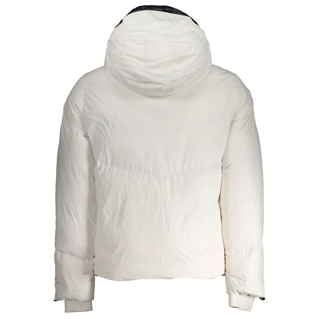 K-WAY White Polyester Men Jacket K-WAY