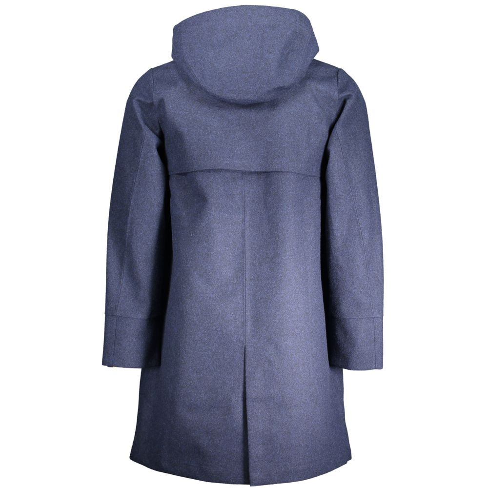 K-WAY Blue Polyester Men's Jacket K-WAY
