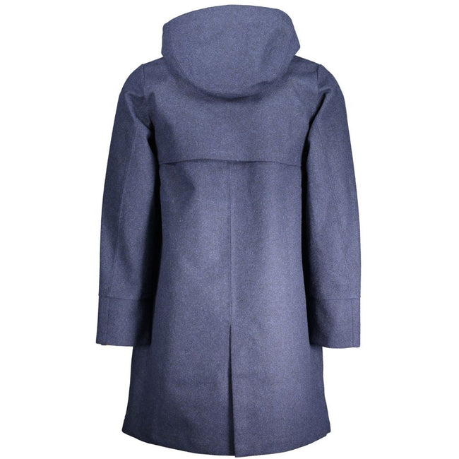 K-WAY Blue Polyester Men's Jacket K-WAY