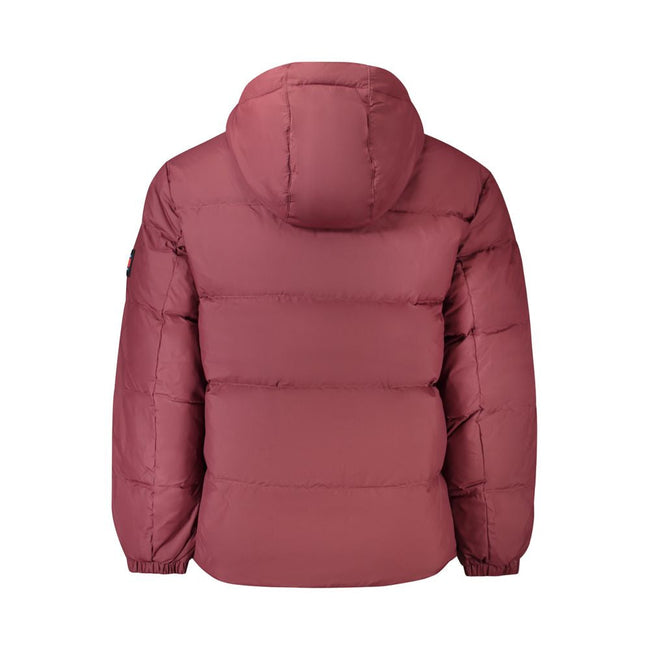 Tommy Hilfiger Red Recycled Polyester Men Jacket Tommy Hilfiger