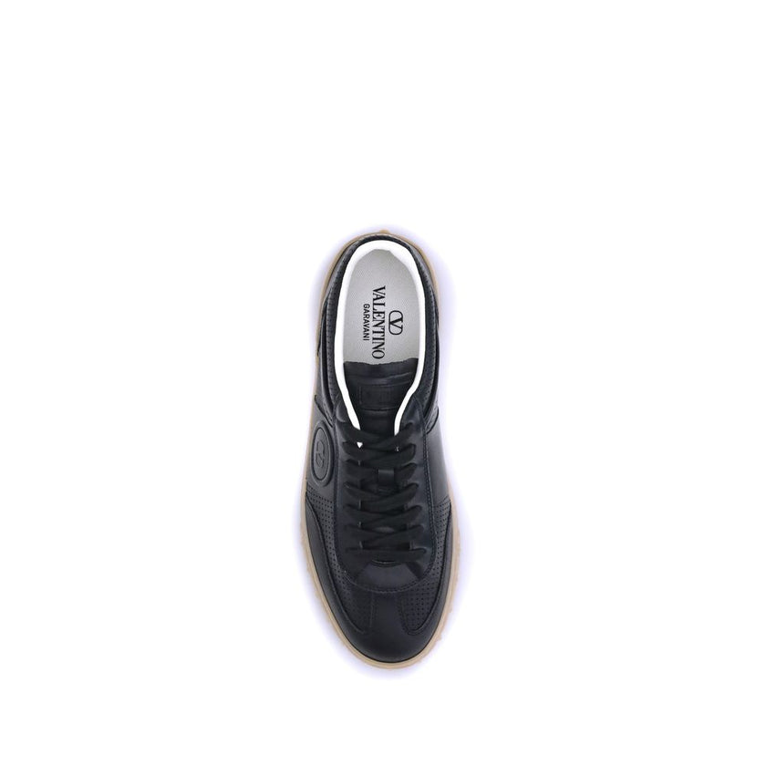 Valentino Garavani Black Rubber Low Top Sneakers Valentino Garavani