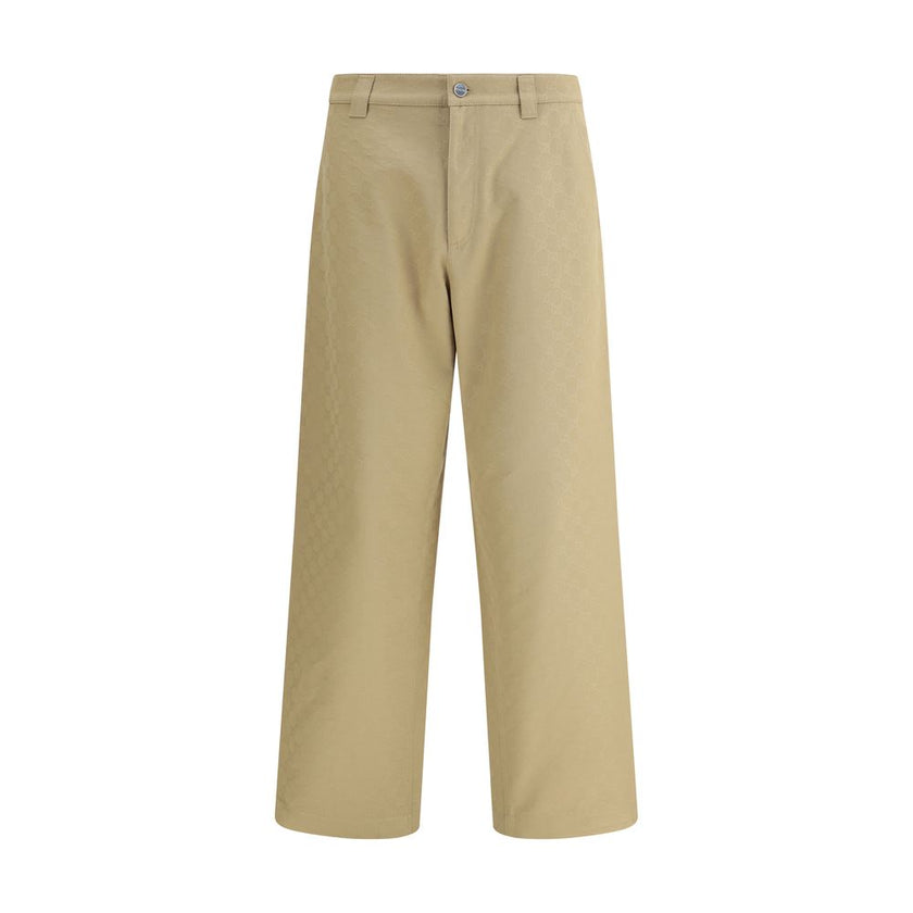 Gucci Beige Cotton Casual Pants Gucci