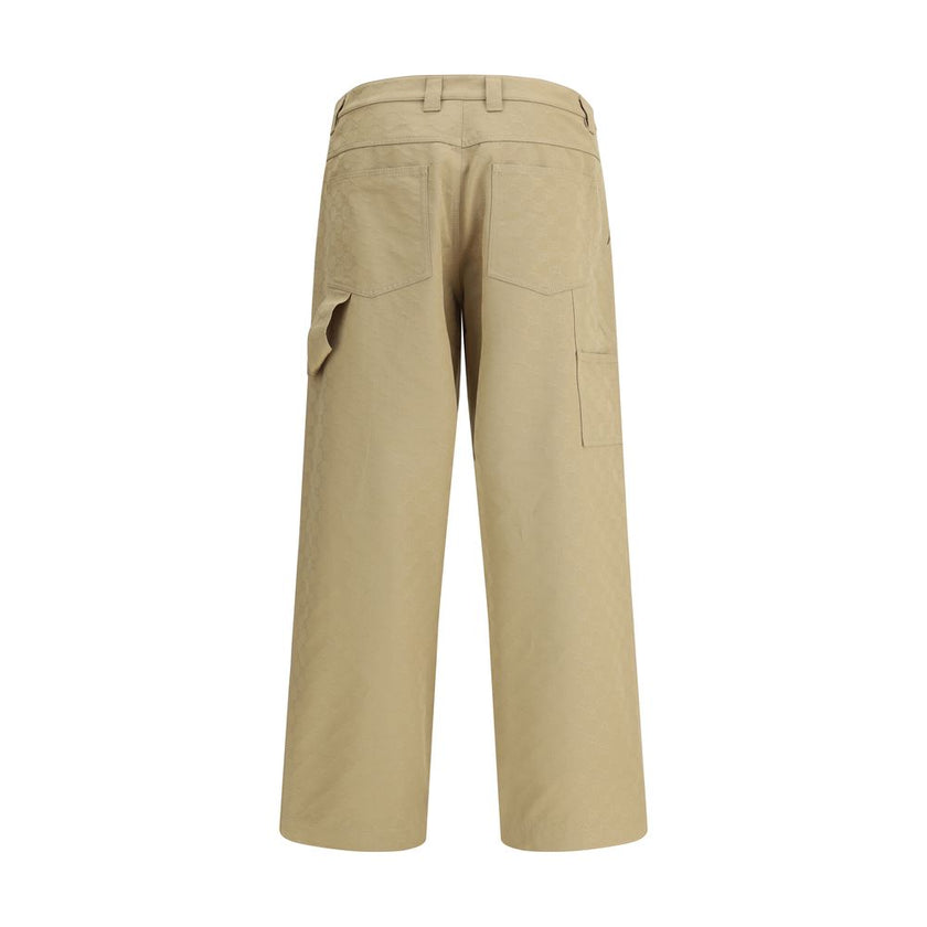 Gucci Beige Cotton Casual Pants Gucci