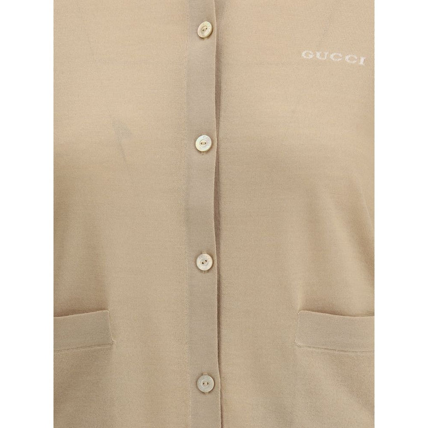 Gucci Beige Cashmere Cardigan Gucci