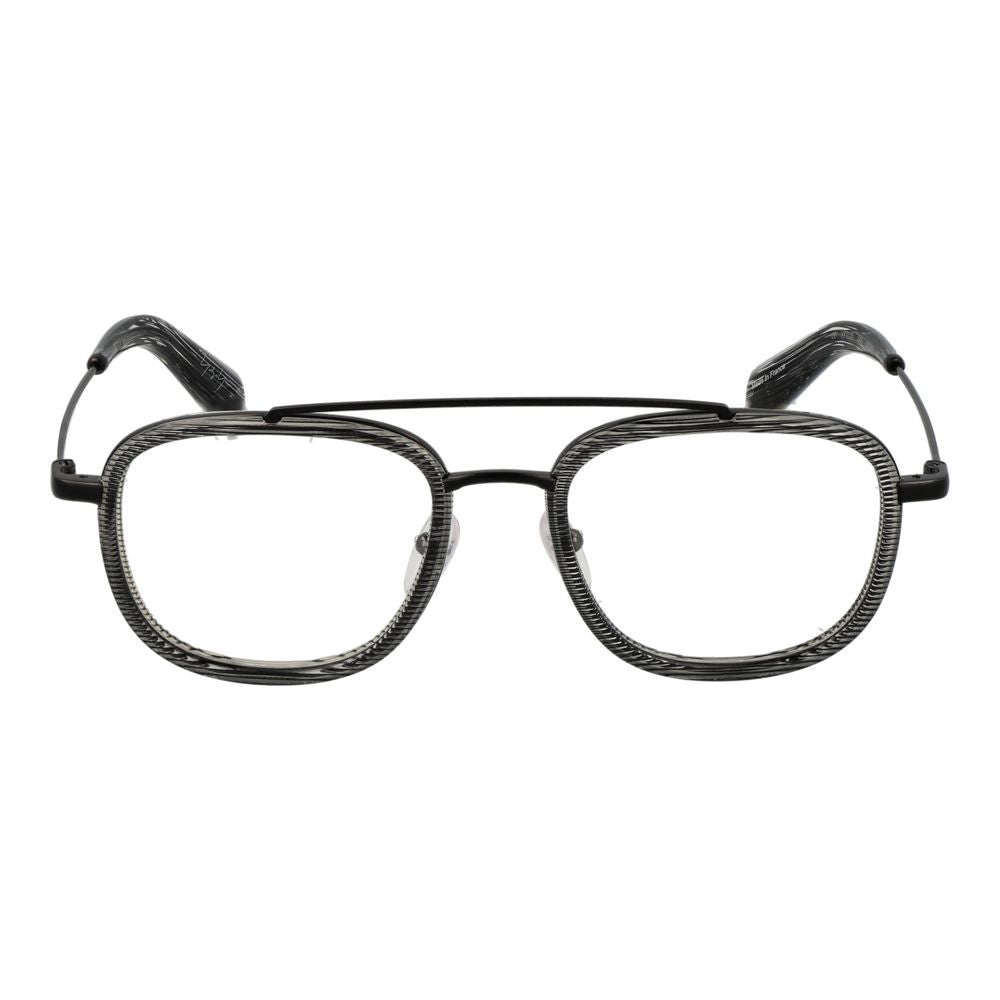 Yohji Yamamoto Gray Unisex Glasses Frame Yohji Yamamoto