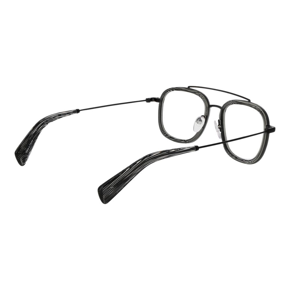 Yohji Yamamoto Gray Unisex Glasses Frame Yohji Yamamoto