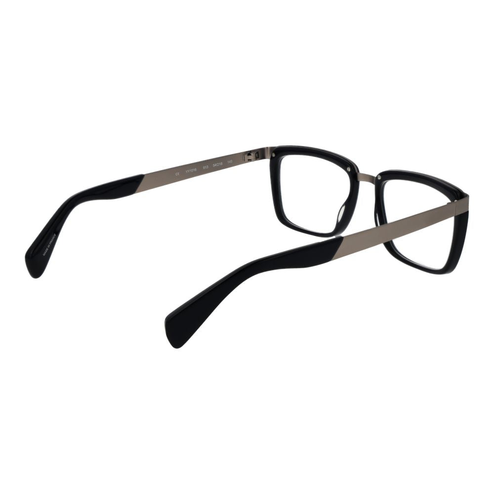 Yohji Yamamoto Black Unisex Glasses Frame Yohji Yamamoto