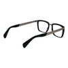 Yohji Yamamoto Black Unisex Glasses Frame Yohji Yamamoto