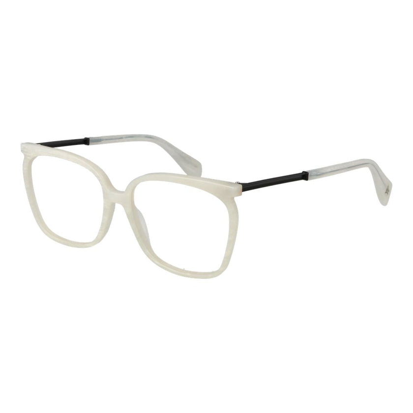 Yohji Yamamoto White Plastic Glasses (Frames) Yohji Yamamoto