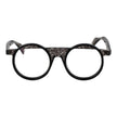 Yohji Yamamoto Black Unisex Glasses Frame Yohji Yamamoto
