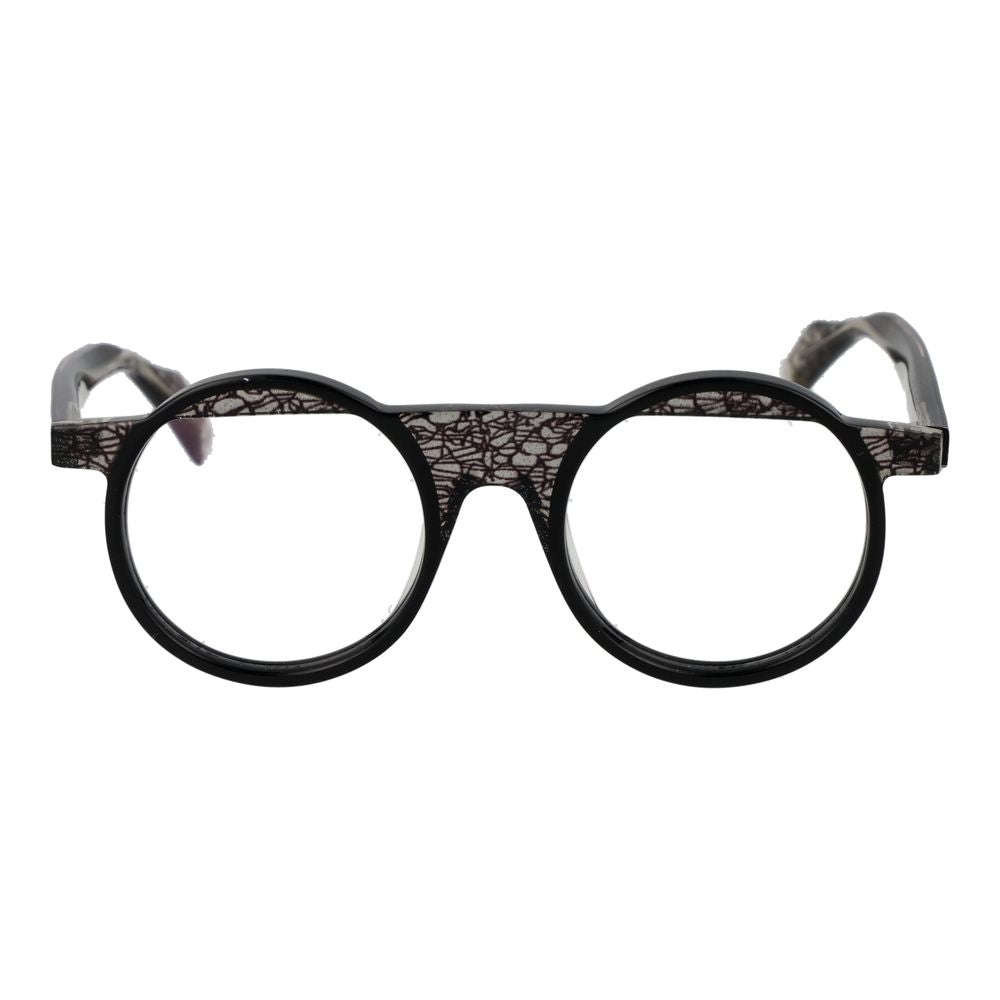 Yohji Yamamoto Black Unisex Glasses Frame Yohji Yamamoto