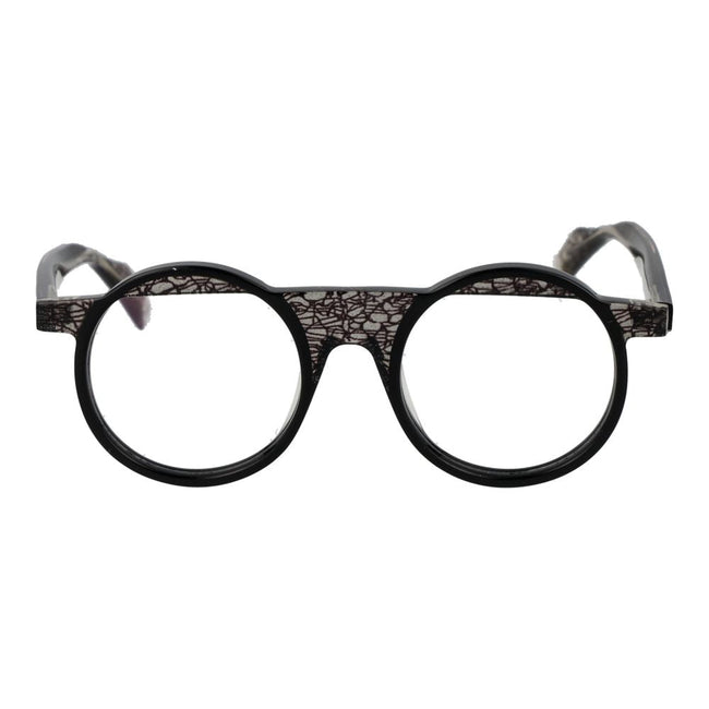 Yohji Yamamoto Black Unisex Glasses Frame Yohji Yamamoto
