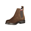 Tommy Hilfiger Brown Leather Men Boot Tommy Hilfiger