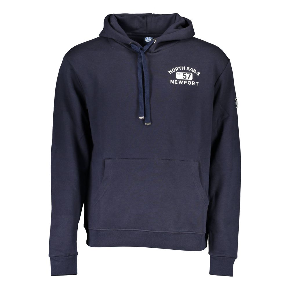 North Sails Blue Cotton Men Sweater North Sails