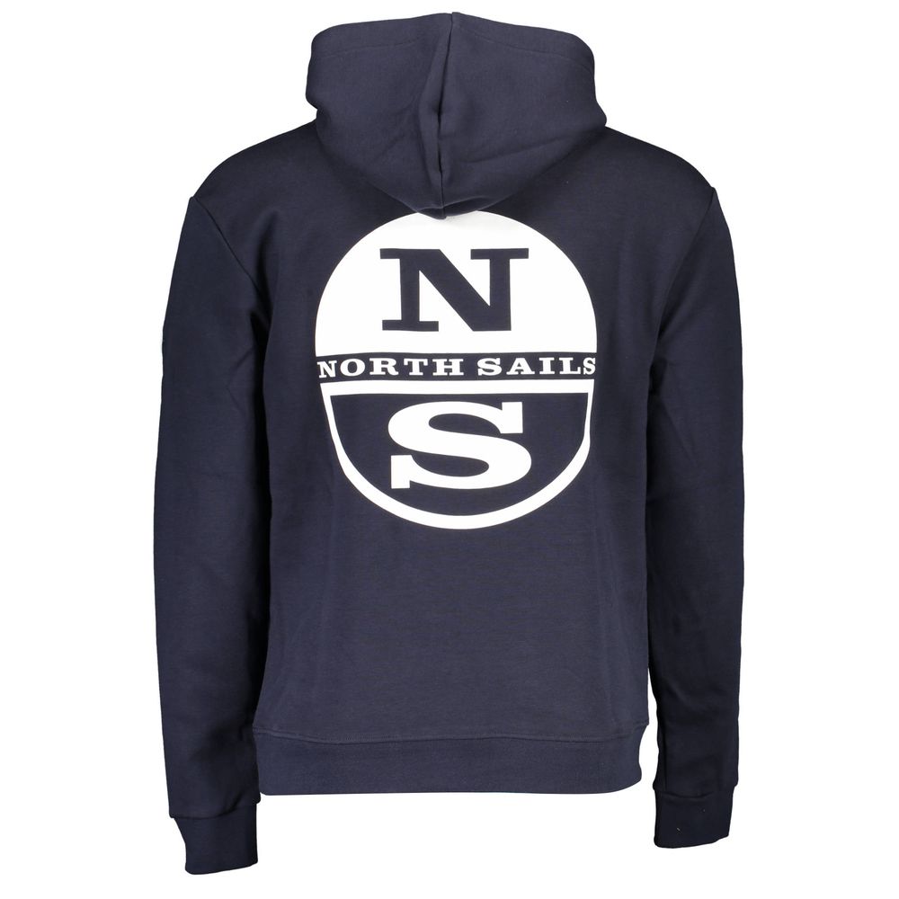 North Sails Blue Cotton Men Sweater North Sails