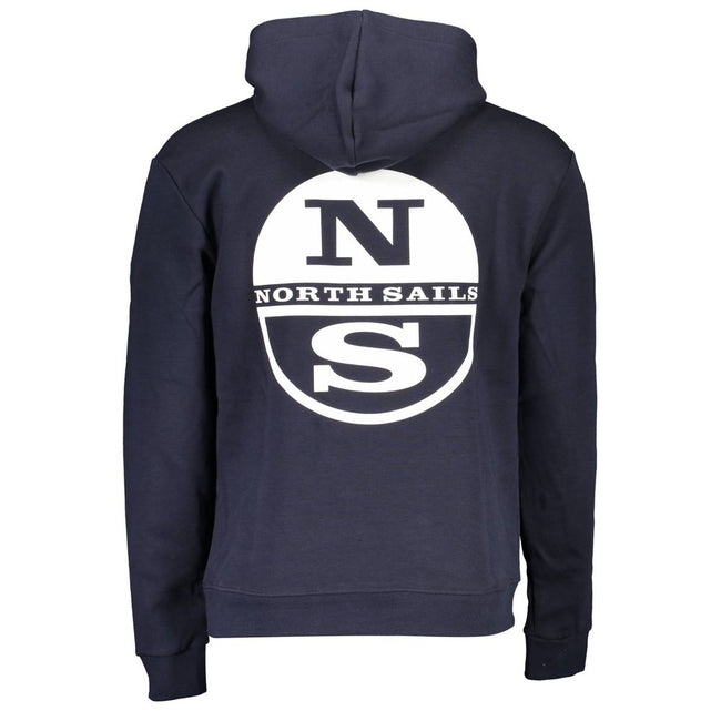North Sails Blue Cotton Men Sweater North Sails