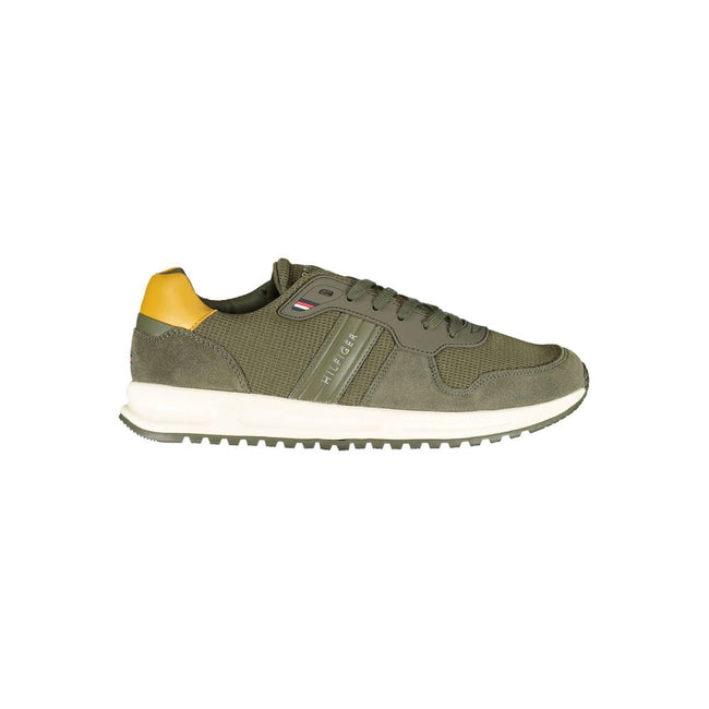 Tommy Hilfiger Green Polyester Sneaker Tommy Hilfiger