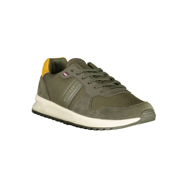Tommy Hilfiger Green Polyester Sneaker Tommy Hilfiger