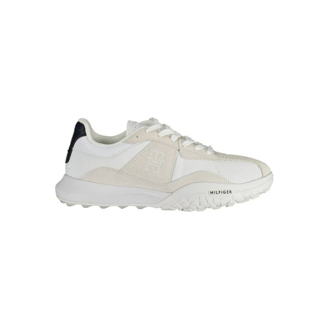 Tommy Hilfiger White Polyester Sneaker Tommy Hilfiger