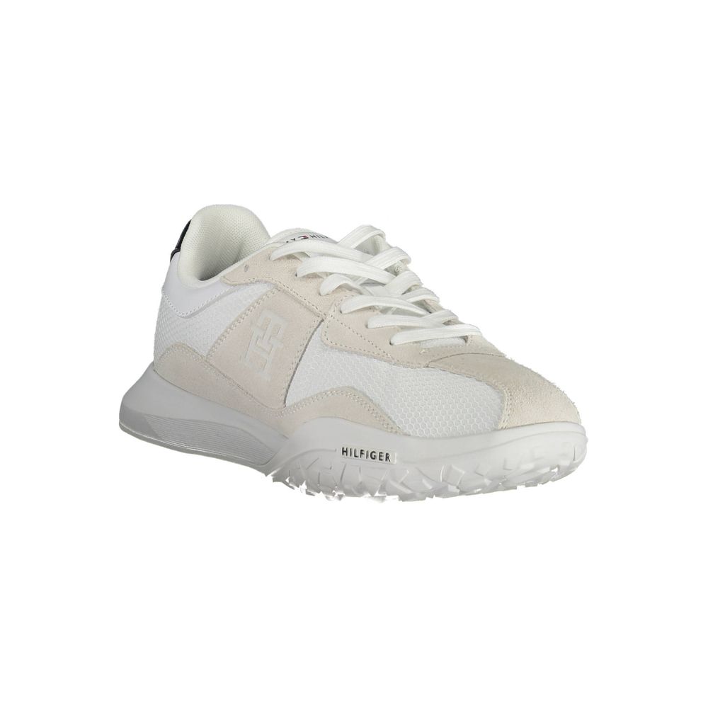 Tommy Hilfiger White Polyester Sneaker Tommy Hilfiger