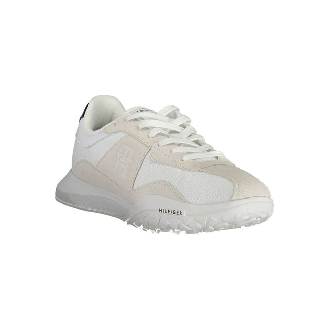 Tommy Hilfiger White Polyester Sneaker Tommy Hilfiger