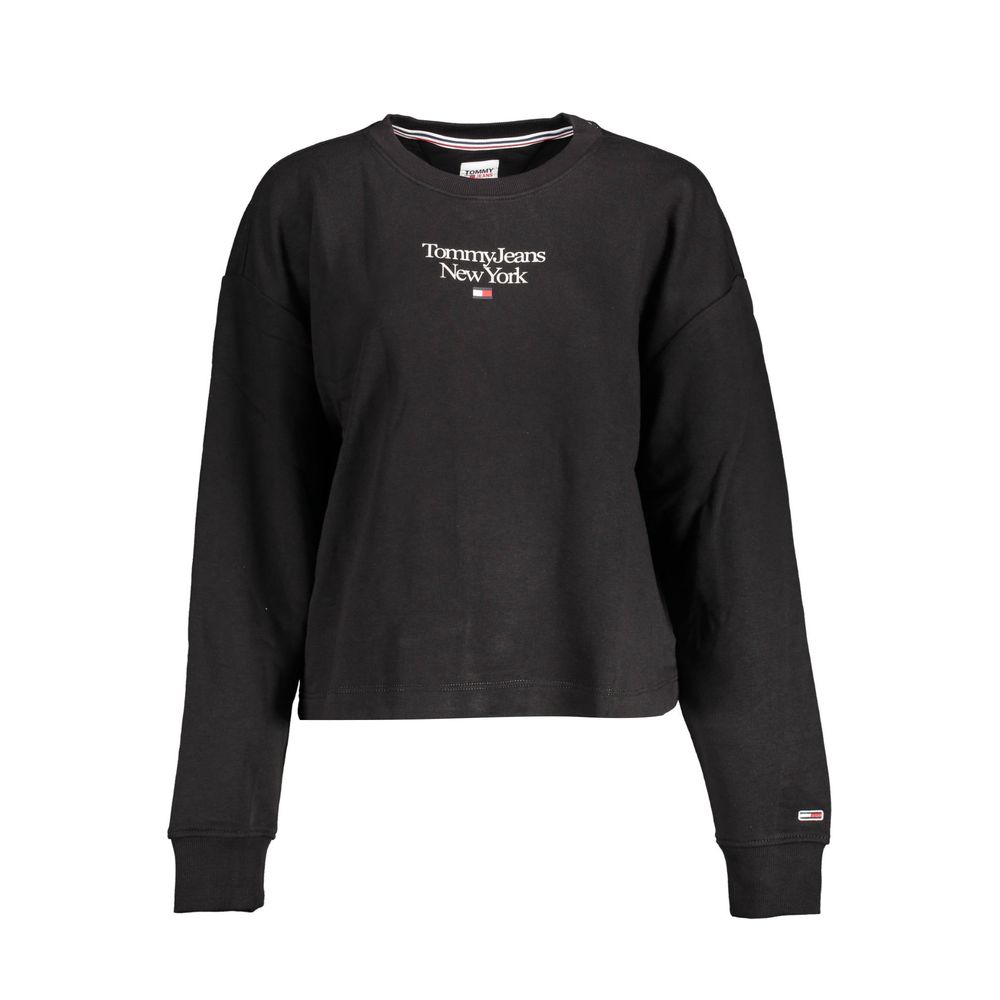 Tommy Hilfiger Black Cotton Women Sweater Tommy Hilfiger