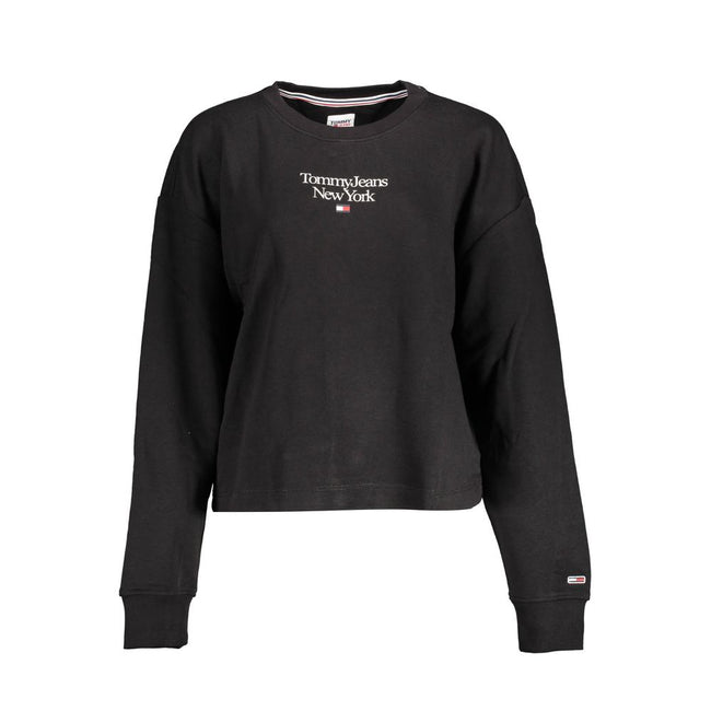 Tommy Hilfiger Black Cotton Women Sweater Tommy Hilfiger