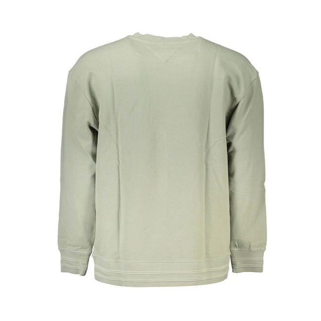 Tommy Hilfiger Green Cotton Men Sweater Tommy Hilfiger