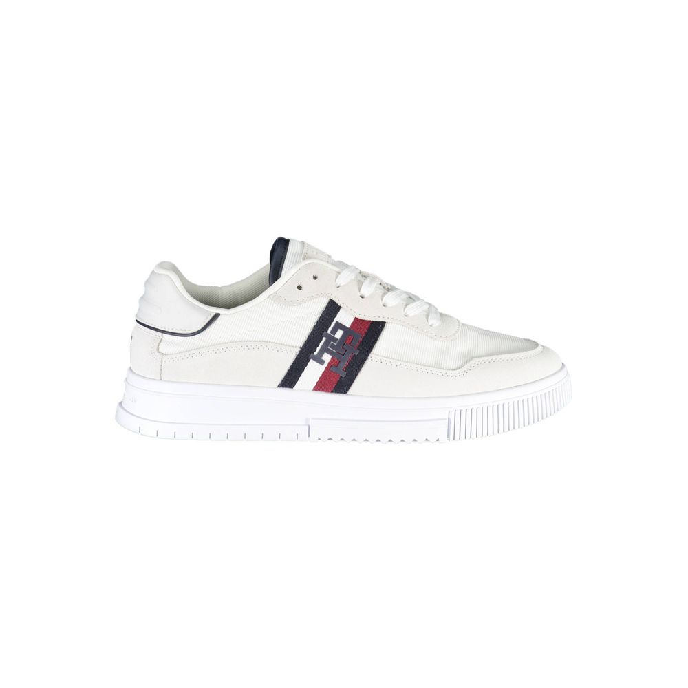 Tommy Hilfiger White Polyester Sneaker Tommy Hilfiger