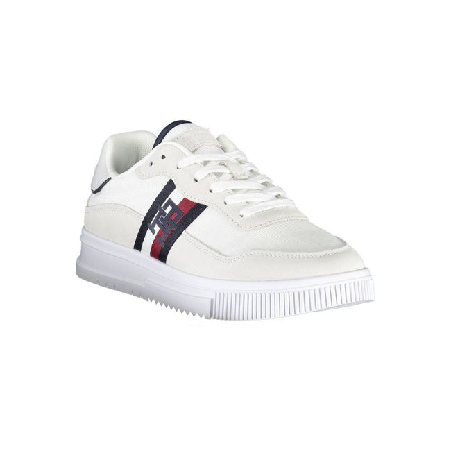 Tommy Hilfiger White Polyester Sneaker Tommy Hilfiger