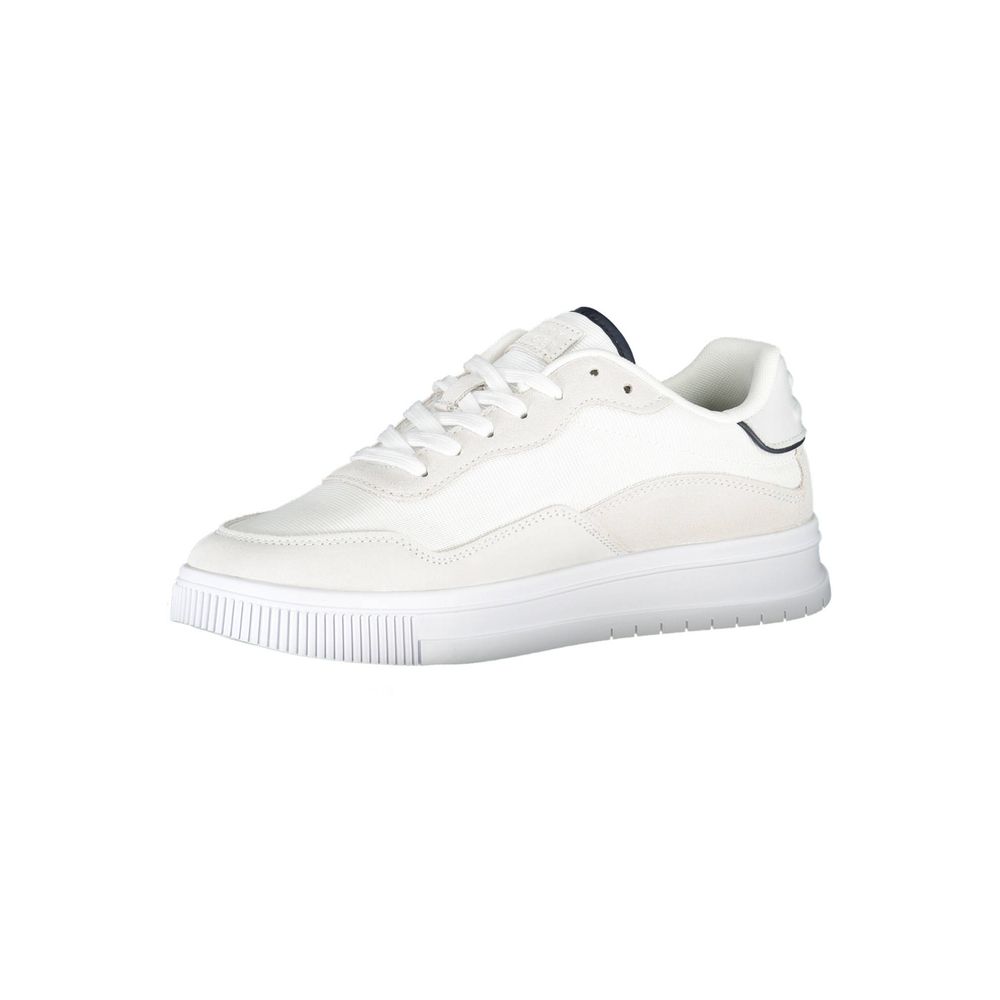 Tommy Hilfiger White Polyester Sneaker Tommy Hilfiger
