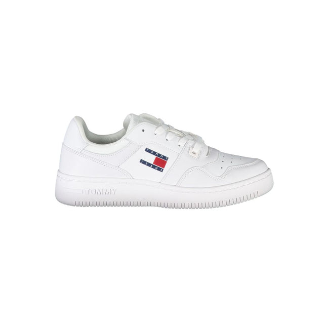 Tommy Hilfiger White Polyester Sneaker Tommy Hilfiger